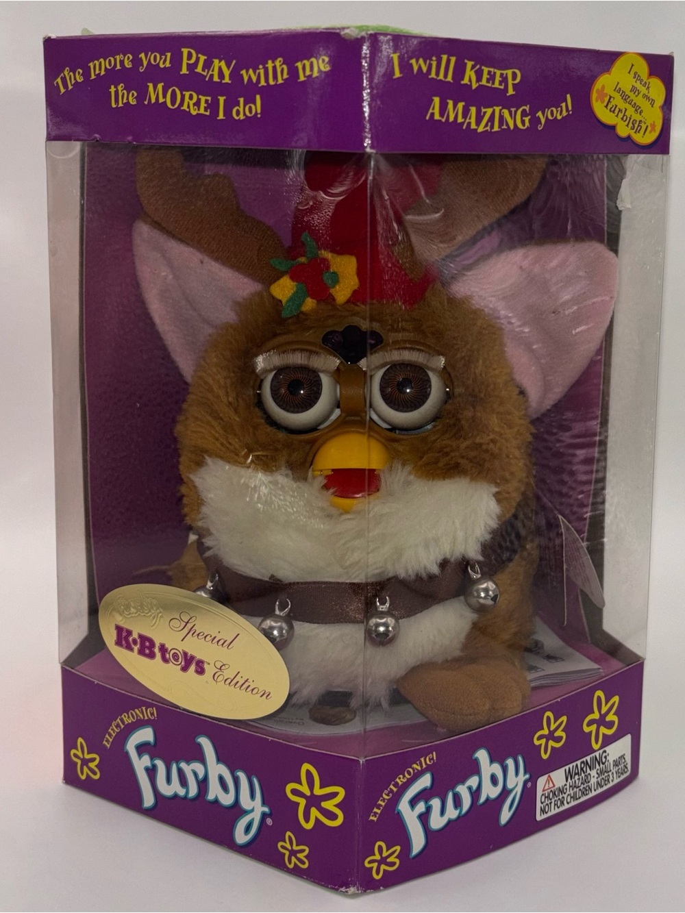 Vintage 1999 Reindeer Furby Special KB Toys Edition Tiger Electronics